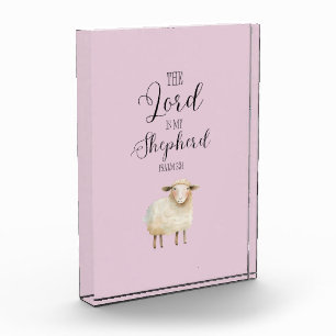 Whimsical Lord is My Shepherd Psalm 23:1 Photo Block