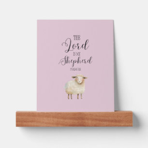 Whimsical Lord is My Shepherd Psalm 23:1 Picture Ledge