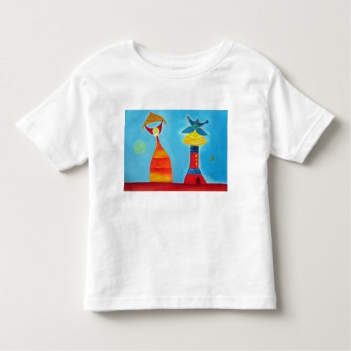 Whimsical Love Art Toddler Fine Jersey T_Shirt