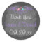 Whimsical Love Birds on Chalkboard Wedding Sticker