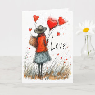 Whimsical Love Journey Card