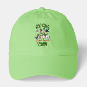 Whimsical Lucky Goose Saint Patricks Day Hat