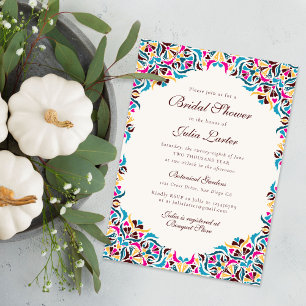 Whimsical Luxury Ivory Floral Style Border Wedding Invitation