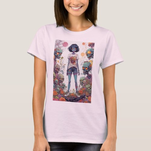 Whimsical Macabre Graphic T_Shirt