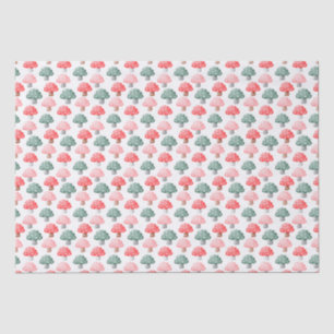 Whimsical Magic Cute Colorful Mushroom Tissue Paper