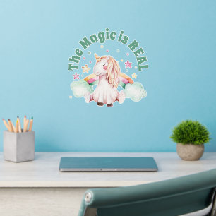 Whimsical Magic is Real Unicorn   Wall Decal