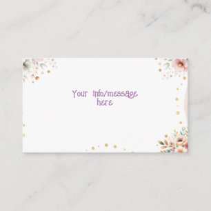 Whimsical magic pastel unicorn kids birthday enclosure card