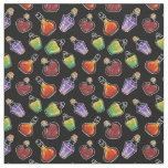 Whimsical Magic Potion Bottles Pattern Fabric