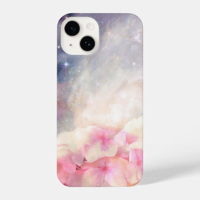 Whimsical Magical Purple Flower Edit iPhone Case (Back)