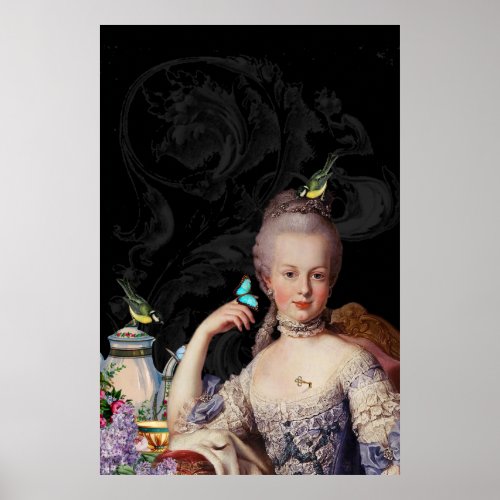 Whimsical Marie Antoinette secret keeper Poster