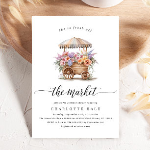 Whimsical Market Bridal Shower Invitation