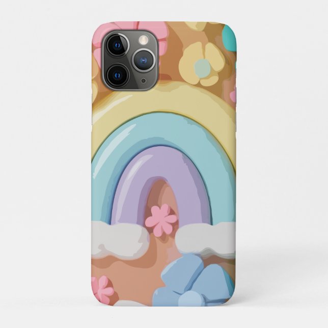 Whimsical Marshmallow Blooms - Vibrant Phone Case (Back)