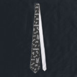 Whimsical Maths Equations Funny Mathematical Tie<br><div class="desc">This funny, whimsical necktie for men or women has mathematical equations on a black background. It looks like chalk on a chalkboard. There is some arithmetic and algebra, addition, subtraction. Click customize to change the background color. This unique, funny design will give you and your students a smile. Or a...</div>
