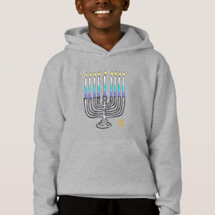 Whimsical menorah hoodie