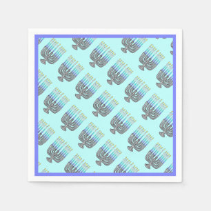 Whimsical Menorahs Cocktail Paper Napkins