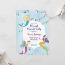 Whimsical Mermaid Birthday Party