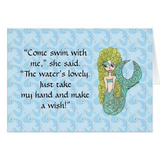 Whimsical Mermaid Cards (Front Horizontal)