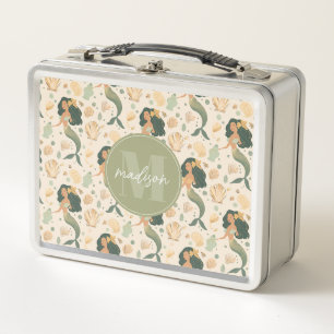 Whimsical Mermaid Metal Lunchbox