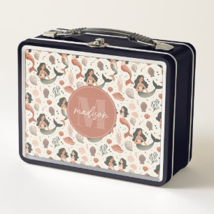 Whimsical Mermaid Metal Lunchbox