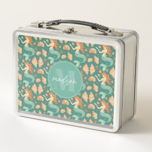 Whimsical Mermaid Metal Lunchbox