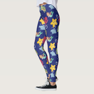  whimsical mermaid rainbow sea birthday party  leggings