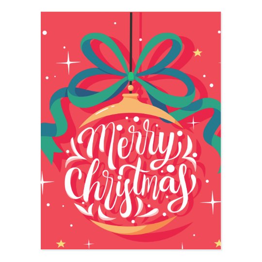 Whimsical Merry Christmas | Christmas Postcard | Zazzle.com