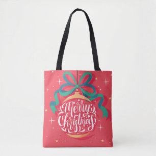 Whimsical Merry Christmas Christmas Tote Bag