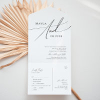 Whimsical Minimal Script Casual Seal and Send