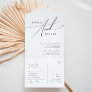 Whimsical Minimal Script Casual Seal and Send All In One Invitation
