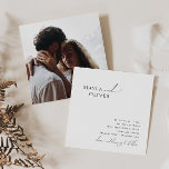 Whimsical Minimalist Script Photo Square Wedding Invitation<br><div class="desc">This whimsical minimalist script photo square wedding invitation is perfect for your classic simple black and white minimal modern boho wedding. The design features elegant, delicate, and romantic handwritten calligraphy lettering with formal shabby chic typography. The look will go well with any wedding season: spring, summer, fall, or winter! The...</div>