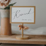 Whimsical Minimalist Script Reserved Sign