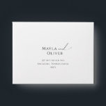 Whimsical Minimalist Script Self Addressed RSVP Envelope<br><div class="desc">This whimsical minimalist script self-addressed RSVP envelope is perfect for your classic simple black and white minimal modern boho wedding. The design features elegant, delicate, and romantic handwritten calligraphy lettering with formal shabby chic typography. The look will go well with any wedding season: spring, summer, fall, or winter! The product...</div>