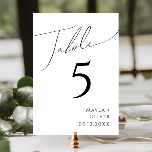 Whimsical Minimalist Script | table number (Creator Uploaded)