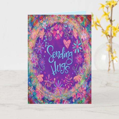 Whimsical Miss You Pretty Floral Inspirivity Card