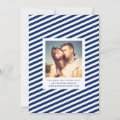 Whimsical Mod 3-Photo Save The Date | Navy (Back)