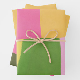 Whimsical Modern Abstract Art Holiday Festive Wrapping Paper Sheets