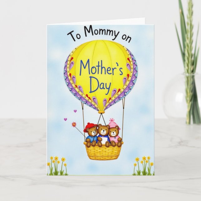 Whimsical Mommy Hot Air Card (Front)