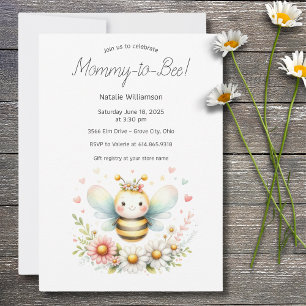 Whimsical Mommy-to-Bee Baby Shower Invitation