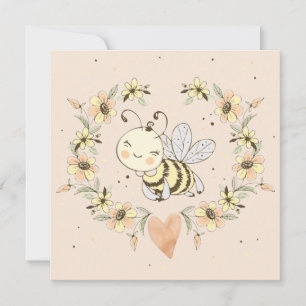 Whimsical Mommy To Bee Baby Shower Invitation