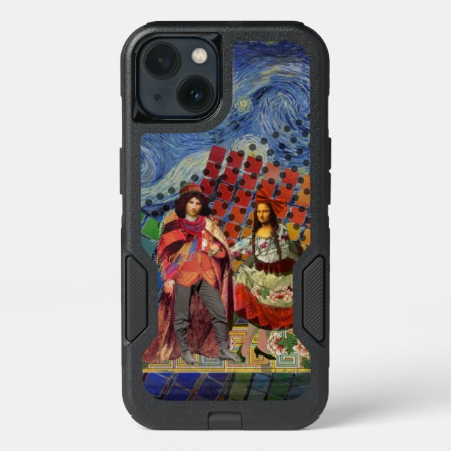 Whimsical Mona Lisa Romantic Colorful Otterbox iPhone Case (Back)