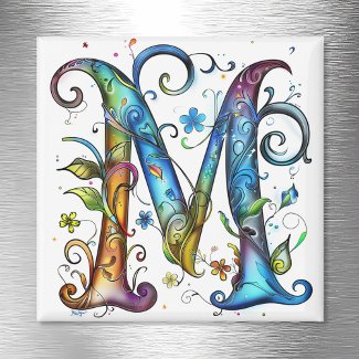 Whimsical Monogram M