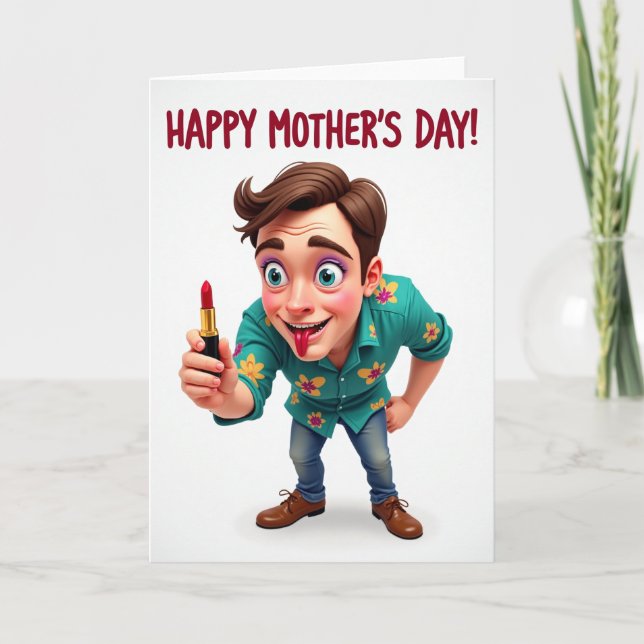 Whimsical Mothers Day Art Card (Front)