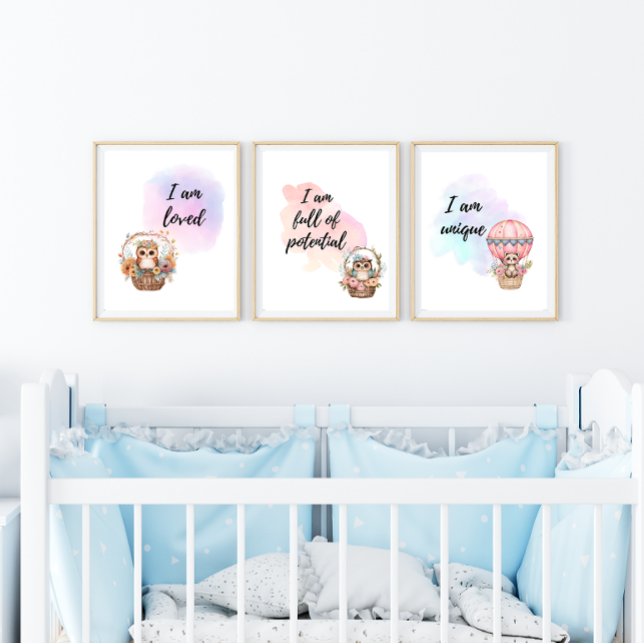 Whimsical Motivational Animal Affirmation Prints (Creator Uploaded)