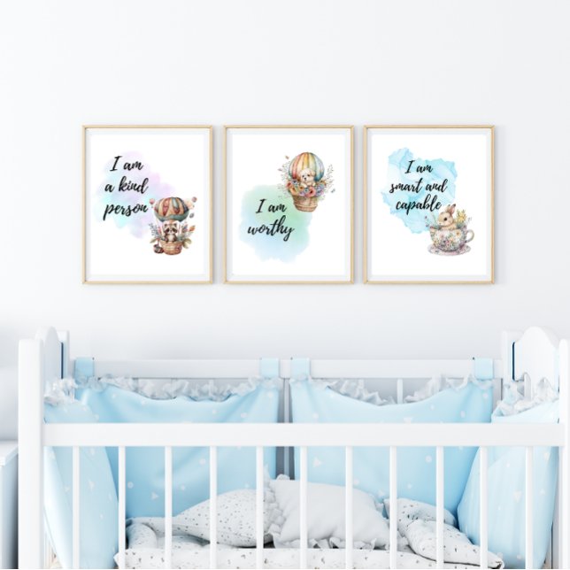 Whimsical Motivational Animal Affirmation Prints  (Creator Uploaded)
