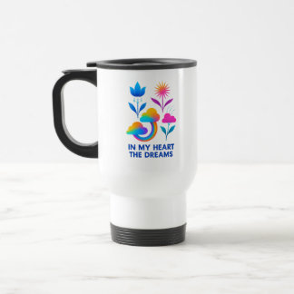 Whimsical Mug with Rainbow Clouds