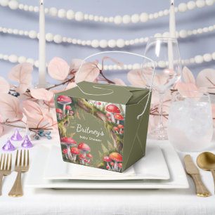 Whimsical Mushroom Baby Shower Favor Boxes