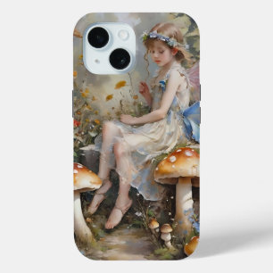 Whimsical Mushroom Fairy iPhone 15 Case