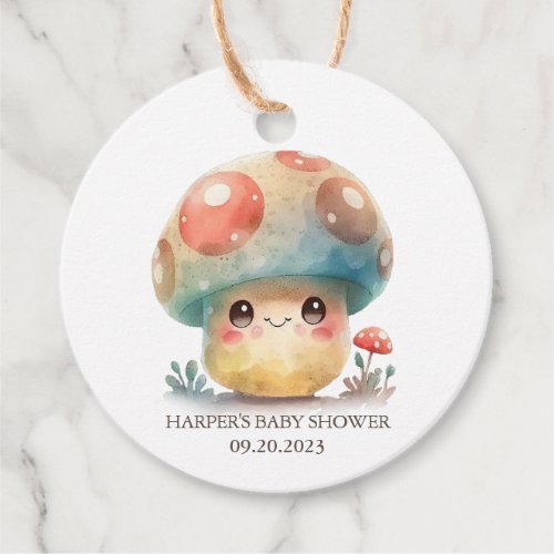 Whimsical Mushroom Favor Tags