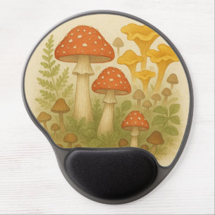 Whimsical Mushroom Gel Mouse Pad – Cottagecore