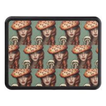 whimsical mushroom lovers hitch cover